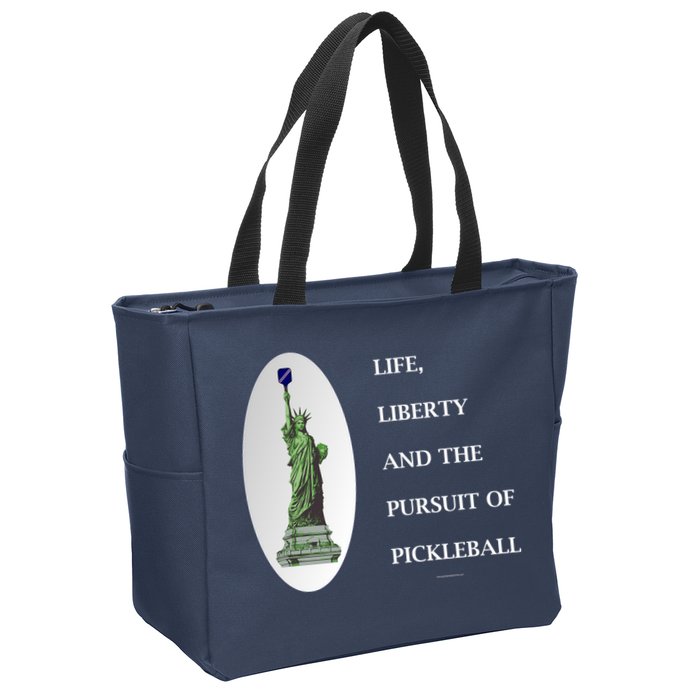 Pursuit Of Pickleball Zip Tote Bag