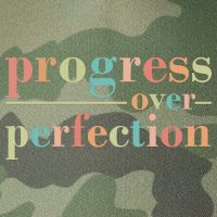 Progress Over Perfection Quote Legacy Tie Dye Trucker Hat