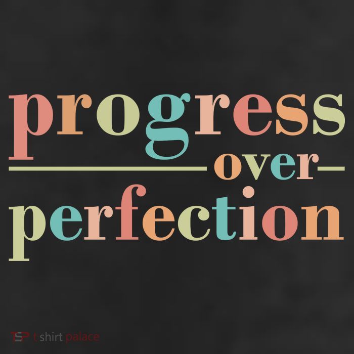 Progress Over Perfection Quote Adult Drive Performance Visor