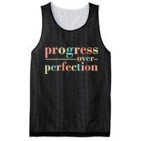 Progress Over Perfection Quote Mesh Reversible Basketball Jersey Tank