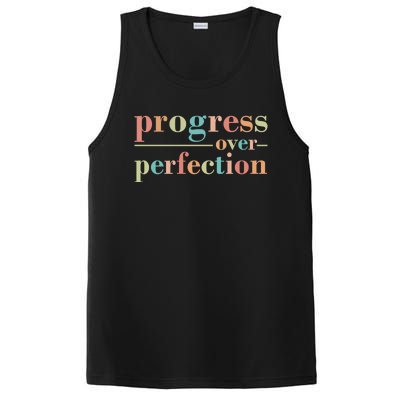 Progress Over Perfection Quote PosiCharge Competitor Tank