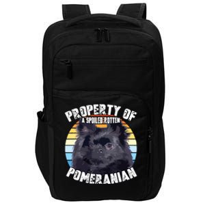 Property Of Pomeranian Black Impact Tech Backpack