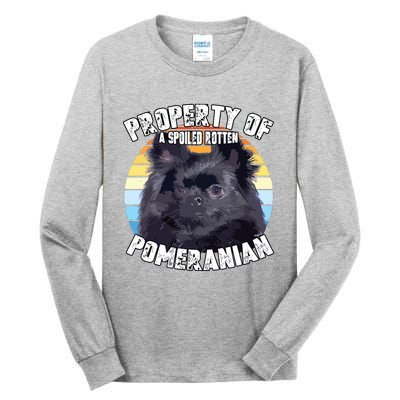 Property Of Pomeranian Black Tall Long Sleeve T-Shirt