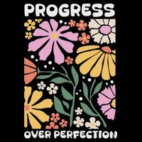Progress Over Perfection Aba Therapist Behavior Rbt Floral Magnet