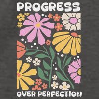 Progress Over Perfection Aba Therapist Behavior Rbt Floral Vector Backpack