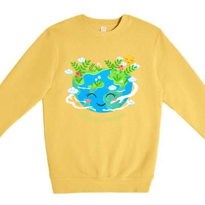 Protect Our Planet World Environt Day Meaningful Gift Premium Crewneck Sweatshirt