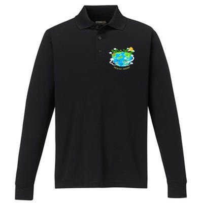 Protect Our Planet World Environt Day Meaningful Gift Performance Long Sleeve Polo