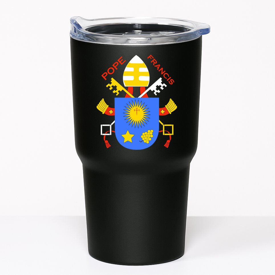 Pope Francis Emblem Christianity Tumbler