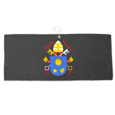 Pope Francis Emblem Christianity Large Microfiber Waffle Golf Towel