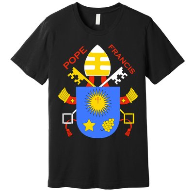 Pope Francis Emblem Christianity Premium T-Shirt