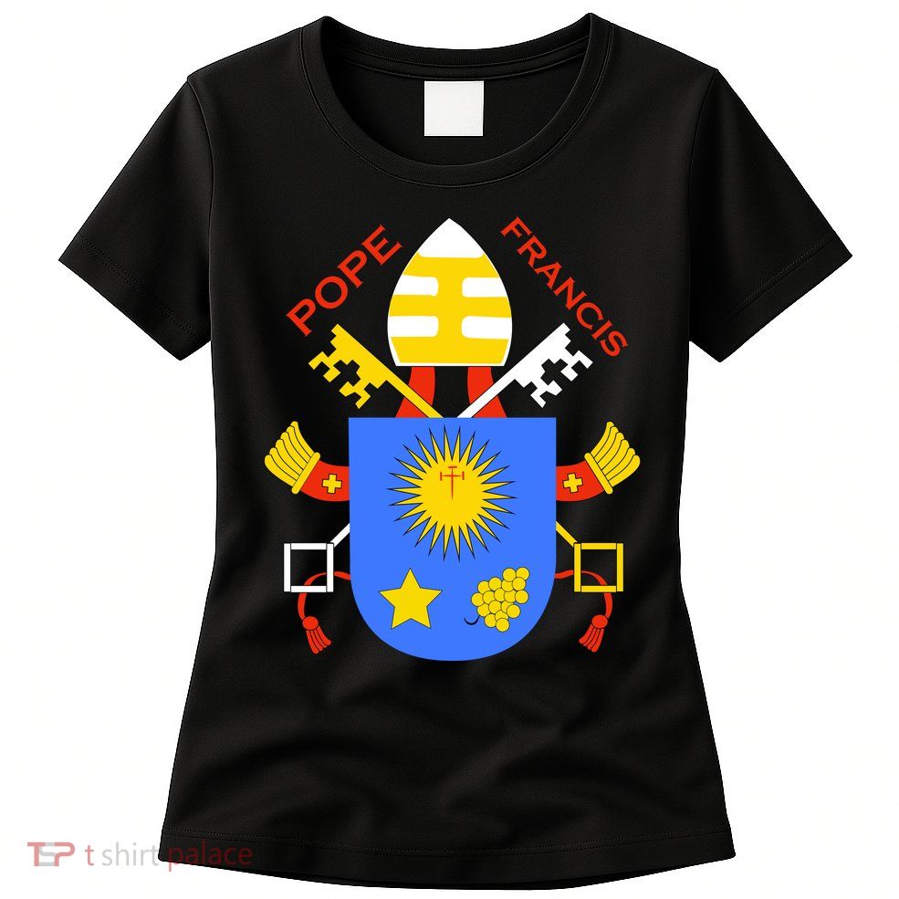 Pope Francis Emblem Christianity Women's T-Shirt