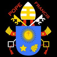 Pope Francis Emblem Christianity Zip Tote Bag
