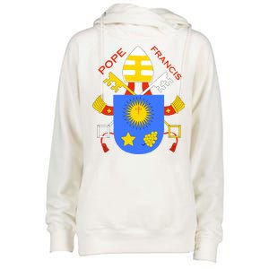 Pope Francis Emblem Christianity Womens Funnel Neck Pullover Hood