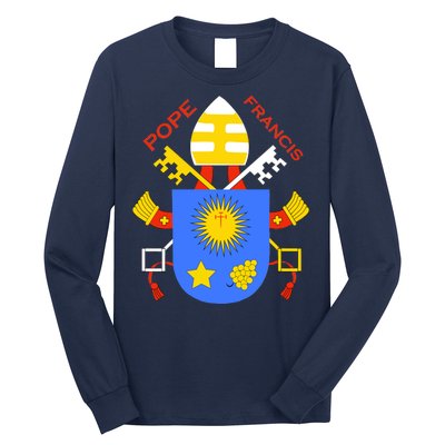 Pope Francis Emblem Christianity Long Sleeve Shirt