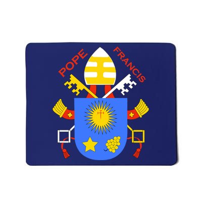 Pope Francis Emblem Christianity Mousepad