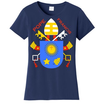 Pope Francis Emblem Christianity Women's T-Shirt