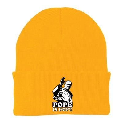 Pope Francis: The Pope Is Dope Knit Cap Winter Beanie