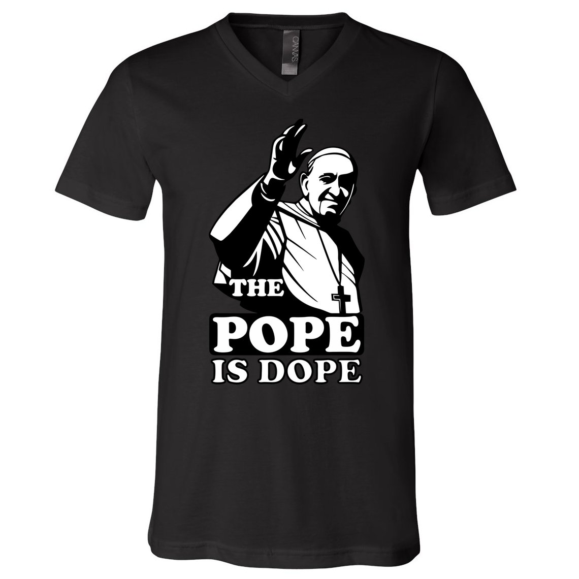 Pope Francis: The Pope Is Dope V-Neck T-Shirt