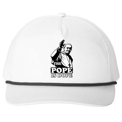 Pope Francis: The Pope Is Dope Snapback Five-Panel Rope Hat