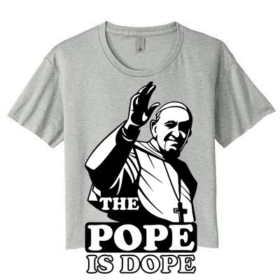 Pope Francis: The Pope Is Dope Women's Crop Top Tee