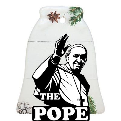 Pope Francis: The Pope Is Dope Ceramic Bell Ornament