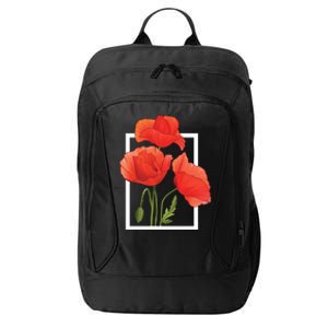 Poppy Flowers City Backpack