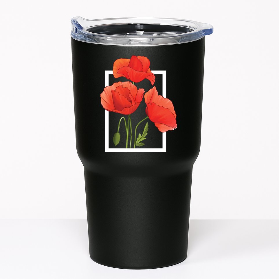 Poppy Flowers Tumbler