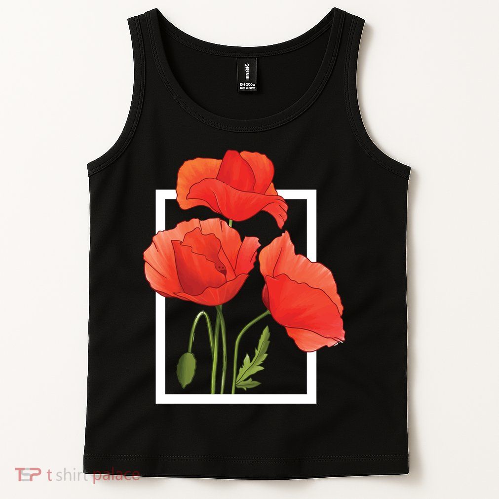 Poppy Flowers Tank Top
