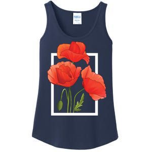 Poppy Flowers Ladies Essential Tank