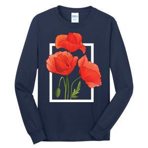 Poppy Flowers Tall Long Sleeve T-Shirt