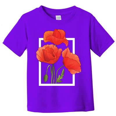 Poppy Flowers Toddler T-Shirt