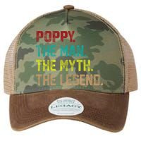 Poppy The Man The Myth The Legend Legacy Tie Dye Trucker Hat