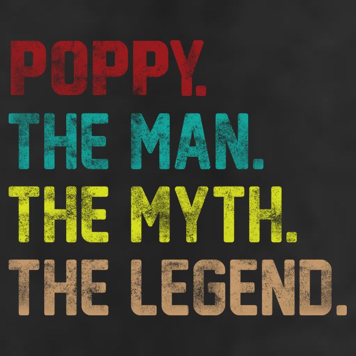 Poppy The Man The Myth The Legend Cool Comfort Performance Bucket Hat