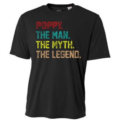 Poppy The Man The Myth The Legend Cooling Performance Crew T-Shirt