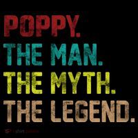 Poppy The Man The Myth The Legend Button