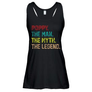 Poppy The Man The Myth The Legend Ladies Essential Flowy Tank