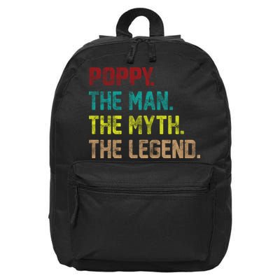 Poppy The Man The Myth The Legend 16 in Basic Backpack
