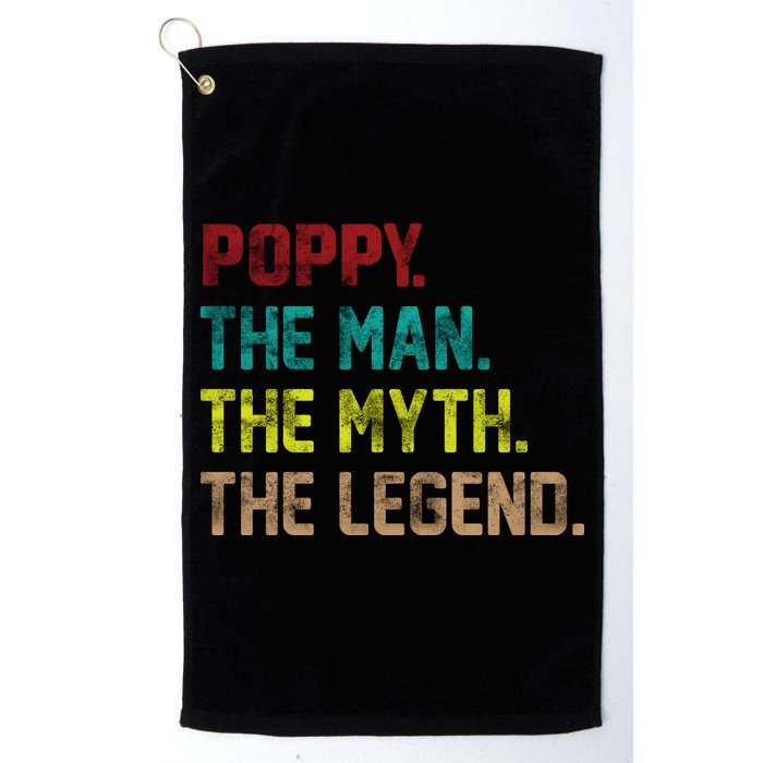Poppy The Man The Myth The Legend Golf Towel