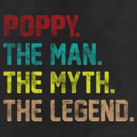 Poppy The Man The Myth The Legend Golf Towel