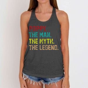 Poppy The Man The Myth The Legend Women's Knotted Racerback Tank