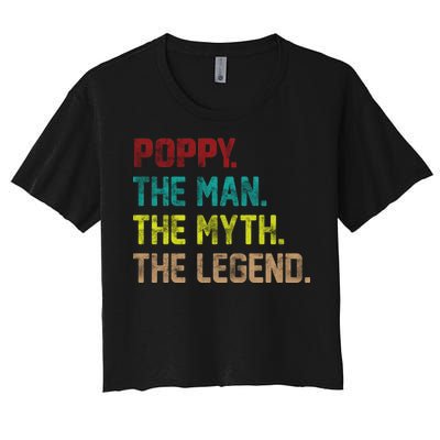 Poppy The Man The Myth The Legend Women's Crop Top Tee