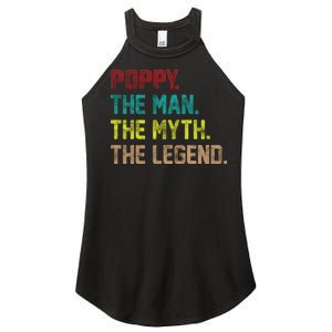 Poppy The Man The Myth The Legend Women's Perfect Tri Rocker Tank