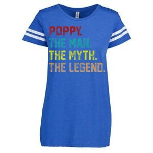 Poppy The Man The Myth The Legend Enza Ladies Jersey Football T-Shirt