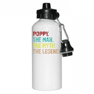 Poppy The Man The Myth The Legend Aluminum Water Bottle