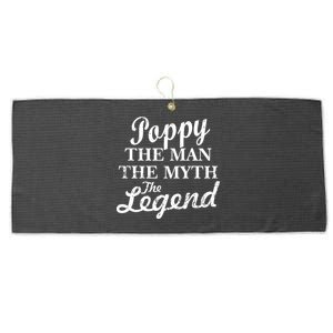 Poppy The Man The Myth The Legend Classic Large Microfiber Waffle Golf Towel