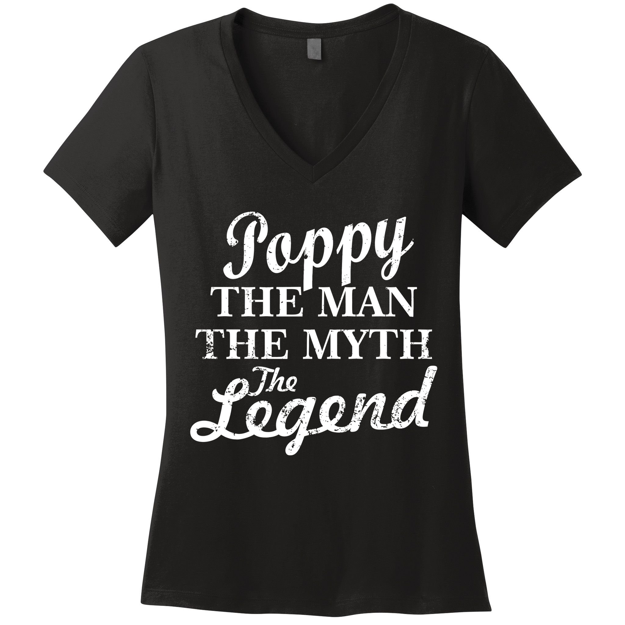 Poppy The Man The Myth The Legend Classic Women's V-Neck T-Shirt