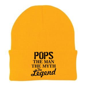 Pops The Man Myth Legend Knit Cap Winter Beanie