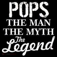 Pops The Man Myth Legend Hoodie