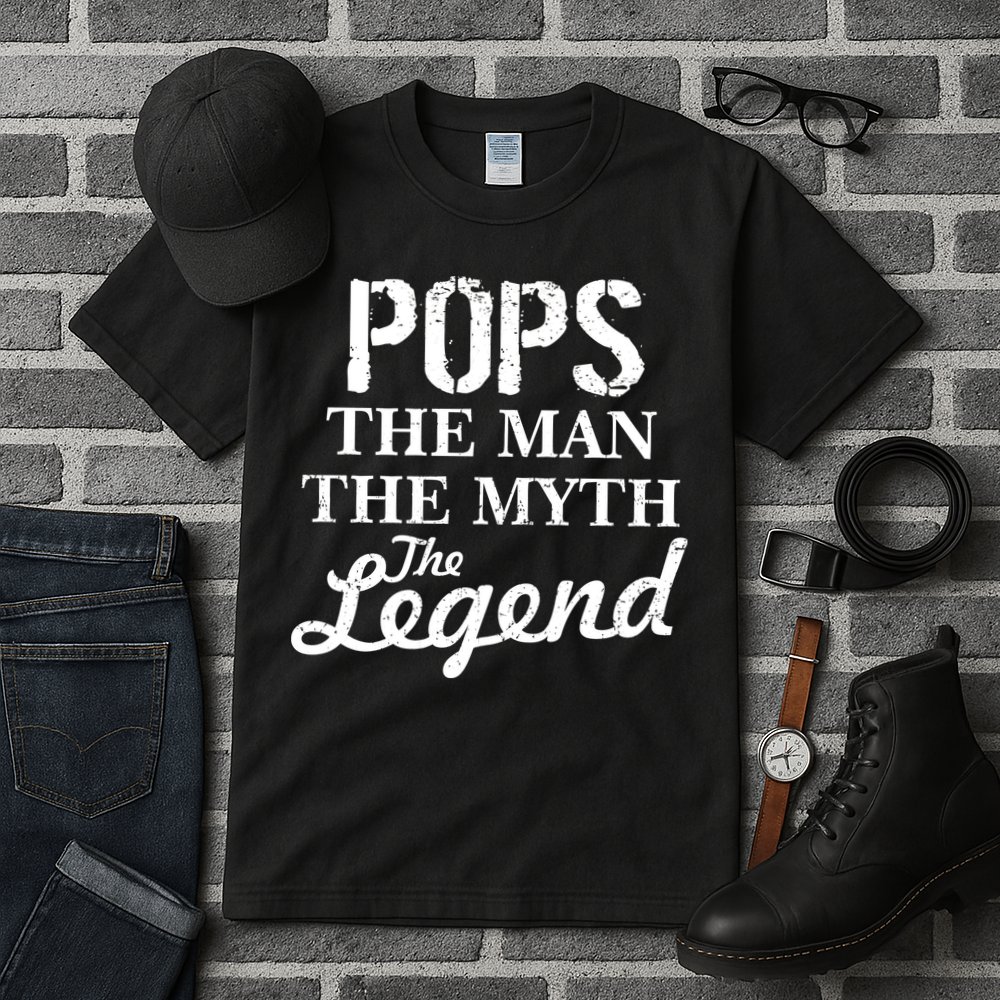 Pops The Man Myth Legend Tall T-Shirt