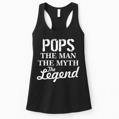 Pops The Man Myth Legend Womens Tank Top